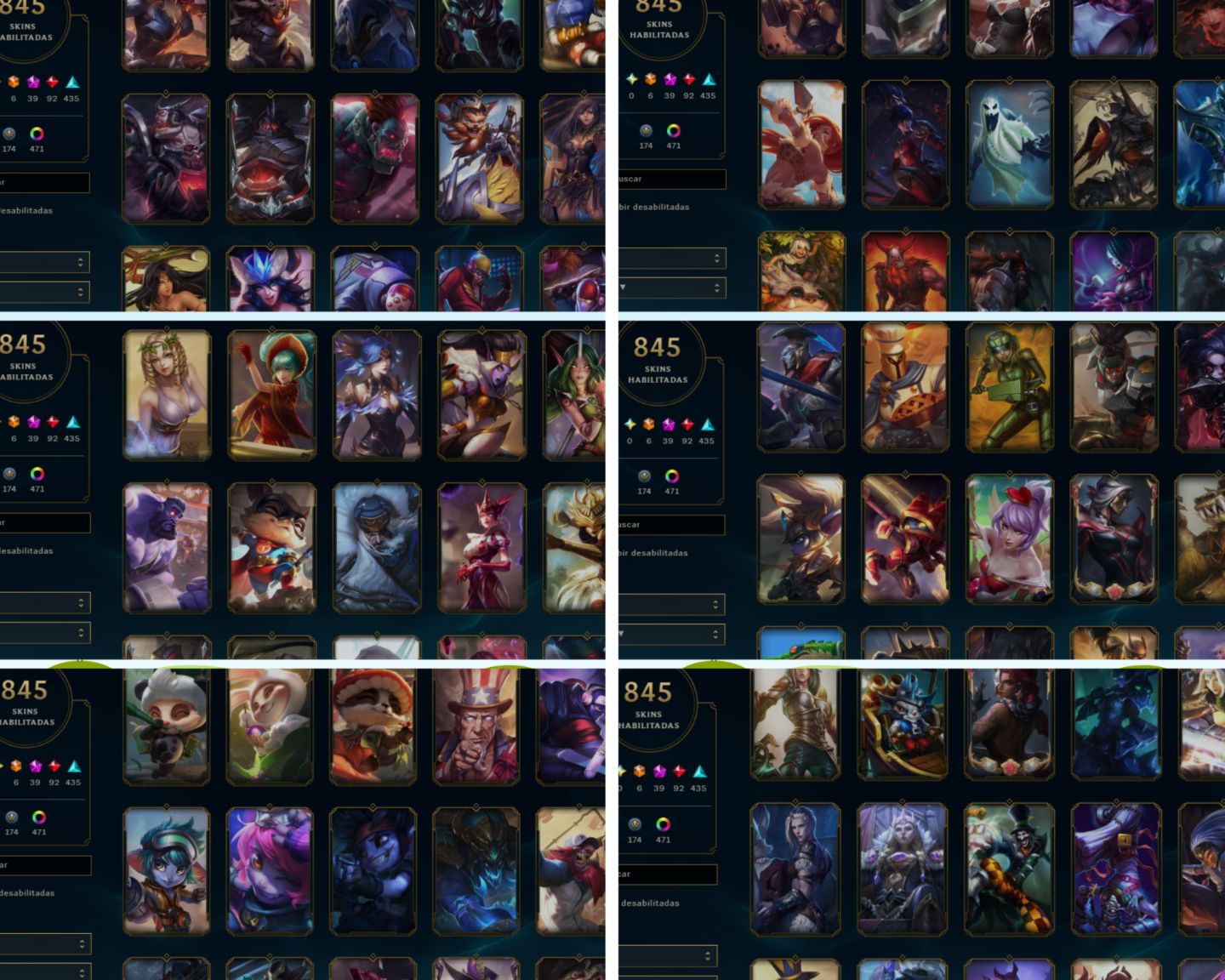 CONTA LOL/TFT-845 SKINS-10 CHIBIS/VALORANT-Pack Kuronami +de 17000R$ gasto!