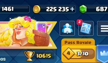 Conta upada de Clash Royale acima dos 10k de trofeus