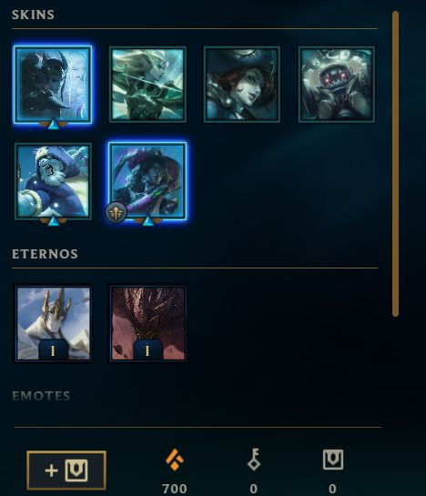 Rengar Gatinho, Aphelios Emissario Smurf Acc