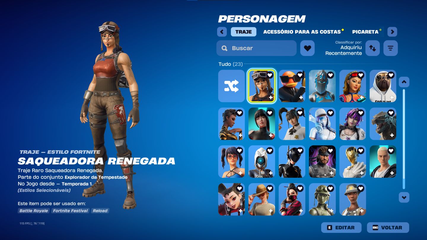 Conta Fortnite Com Renegade, Balenciage e etc