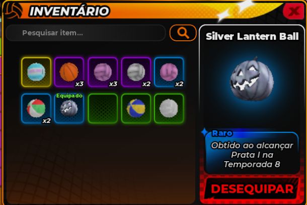 CONTA VOLLEYBALL LEGENDS 3 secretos+itens