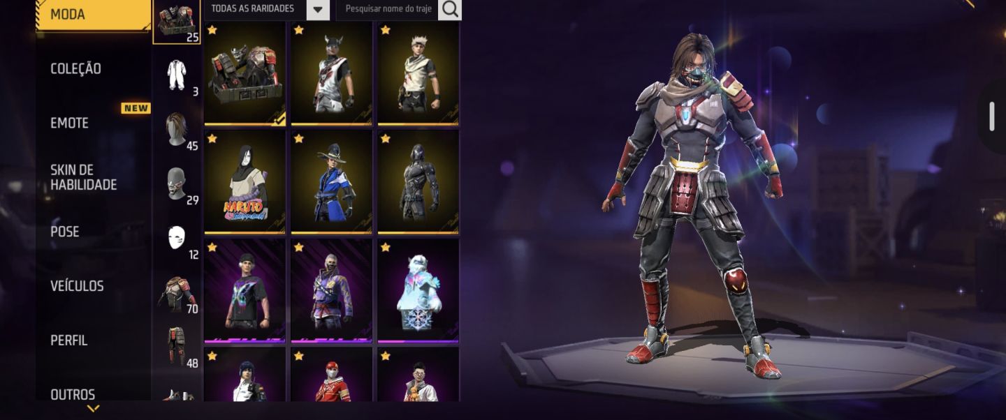 CONTA FREE FIRE INICIANTE