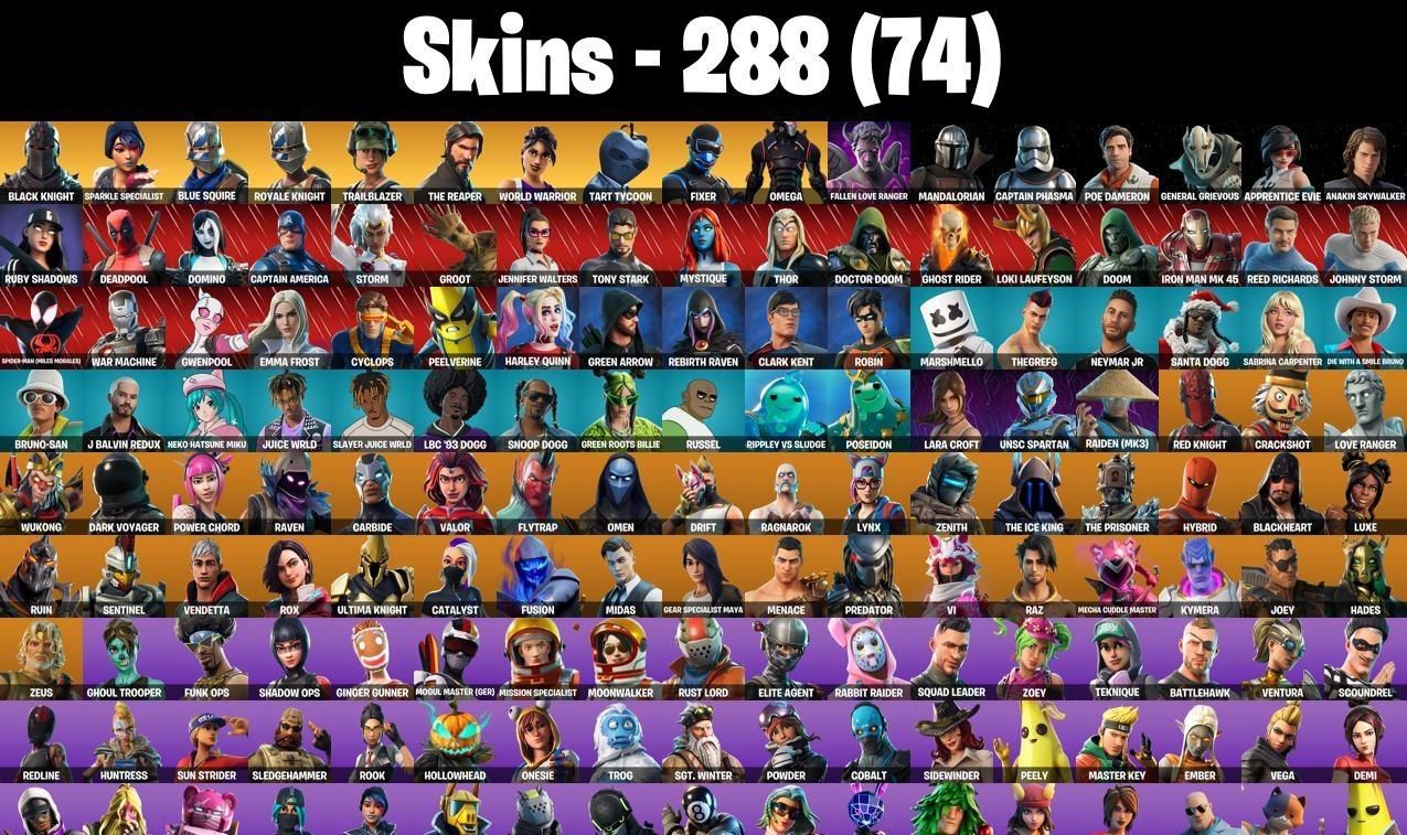 CONTA FORTNITE CAVALEIRO NEGRO, SEASON 3, OMEGA COMPLETO