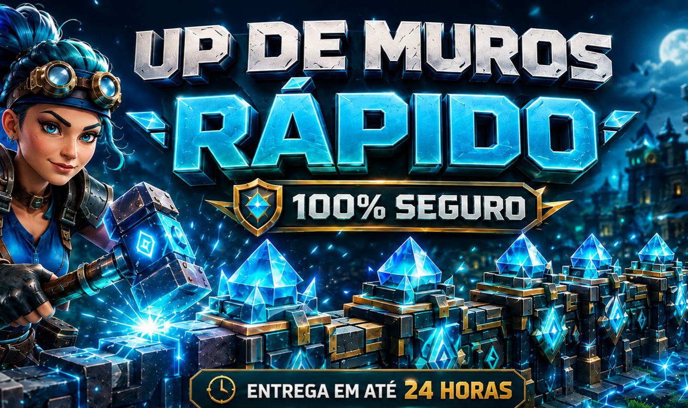 Upgrade de Muros para TH10 a TH18 Confira a descrição 100% seguro Sem bots.