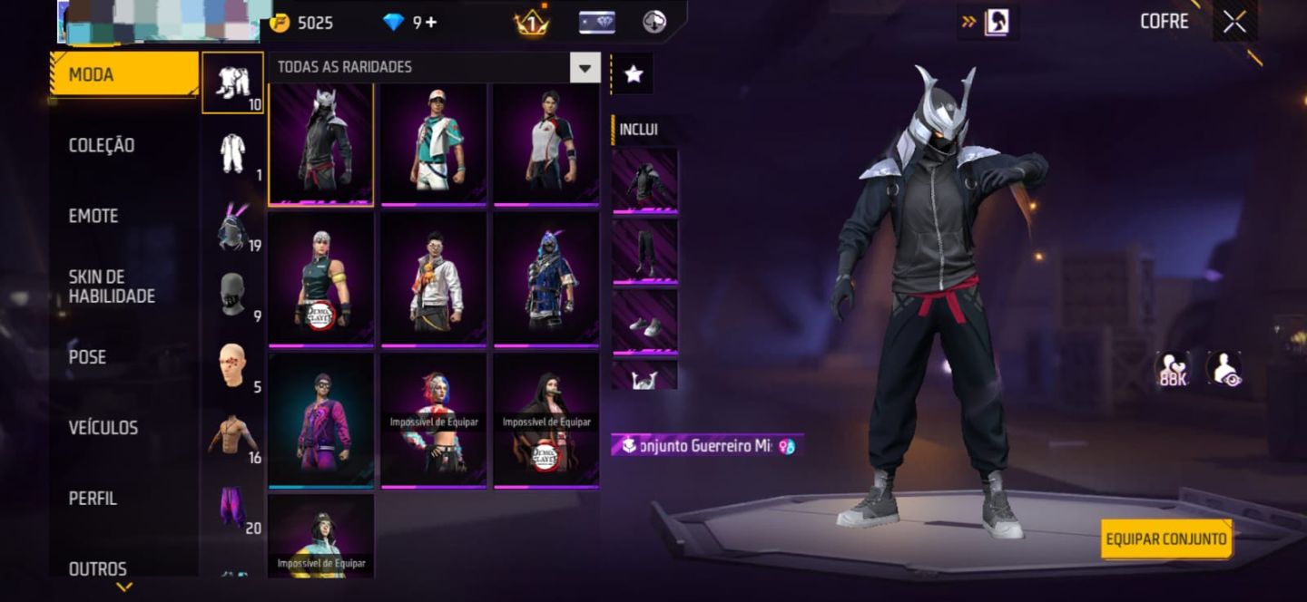 CONTA FREE FIRE INICANTE/PROMO DA SEMANA