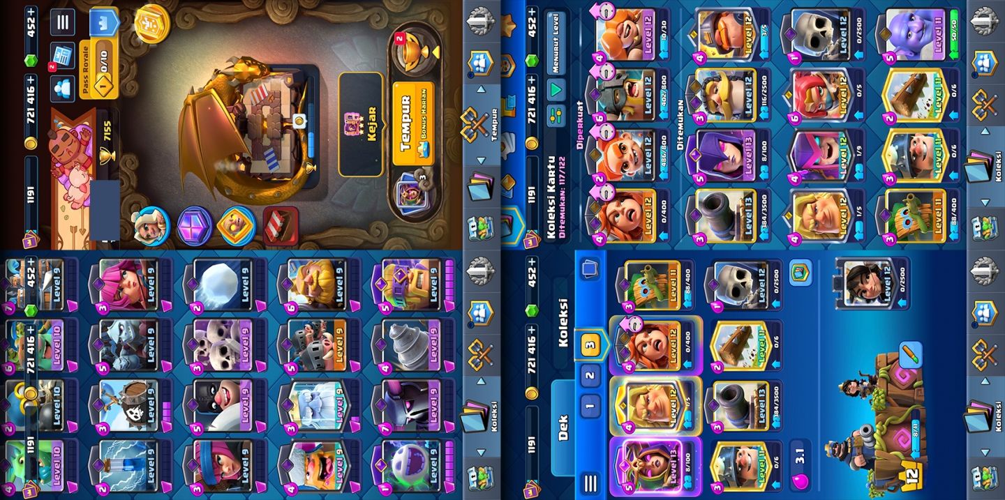 CLASH ROYALE 7155 Troféus | CARTAS LV 12/13 | EVOLUÇÕES | CONTA TOP