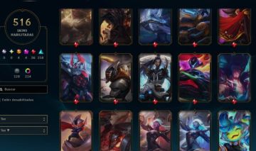 CONTA LEAGUE OF LEGENDS - 518 SKINS - +600 ICONES - CRIADA EM 2013