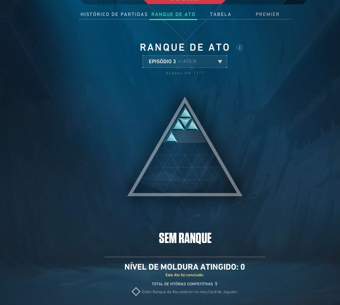 Conta Valorant com skins. Elo já foi platina e diamante.