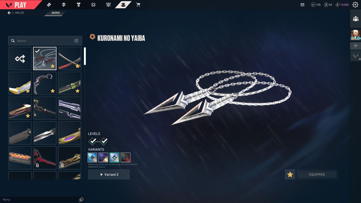 Conta Valorant Faca Karambit saqueadora, sublime, katana oni, kuronami etc