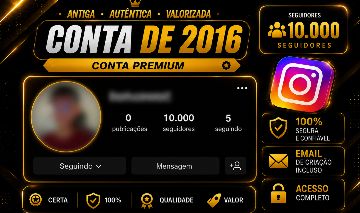 Instagram 2016 | +10Mil Seguidores | Gmail de Criação | Conta Antiga