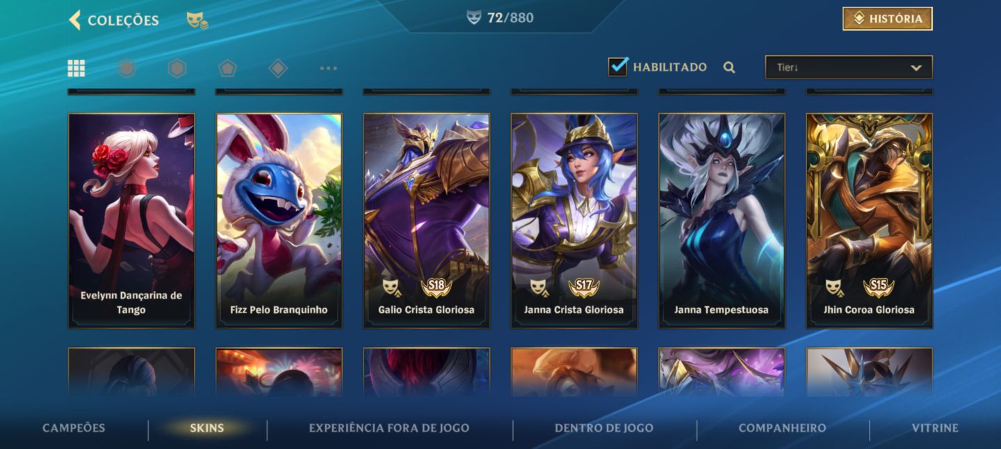 Conta mono xayah adc 72 SKINS
