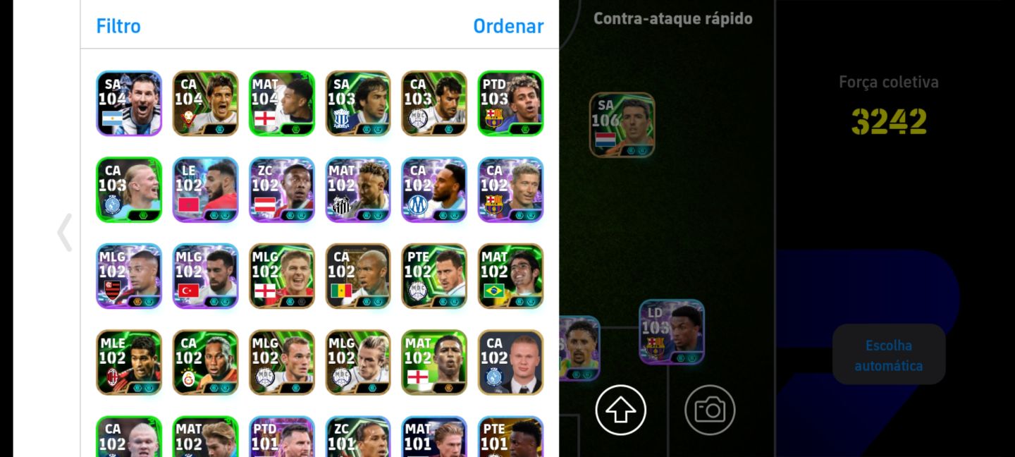 CONTA DE EFOOTBALL COM NEYMAR E IBRA