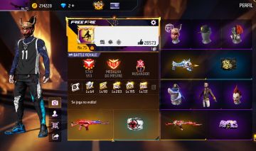 Conta Free Fire Semi-Full Passes de Elite todos os primeiros 27!