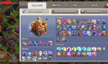 CONTA CV16 CLASH OF CLANS BEM UPADO NIVEL 201