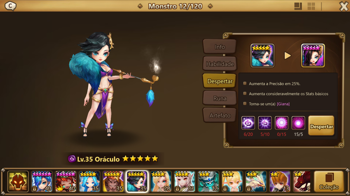 GIANA LD5 + 300+ SUMMONS + 2 NAT5 + CONTA COM EVENTO
