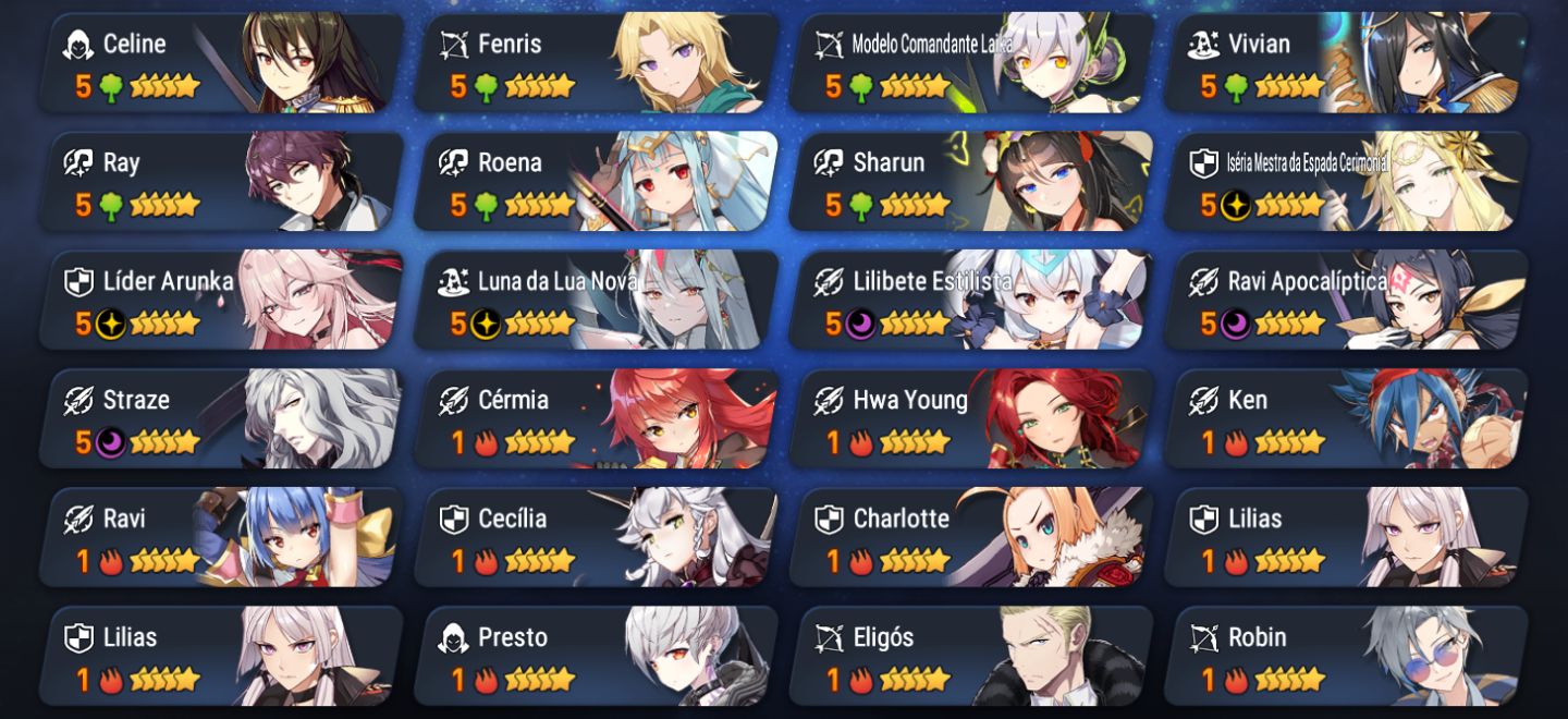 Conta iniciante Epic Seven com Collab Friefen