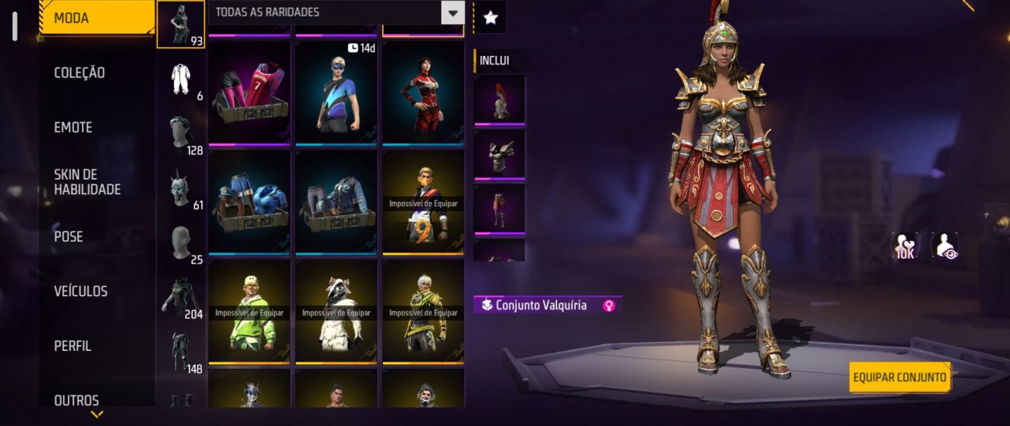 Conta Free Fire ff antiga lvl63