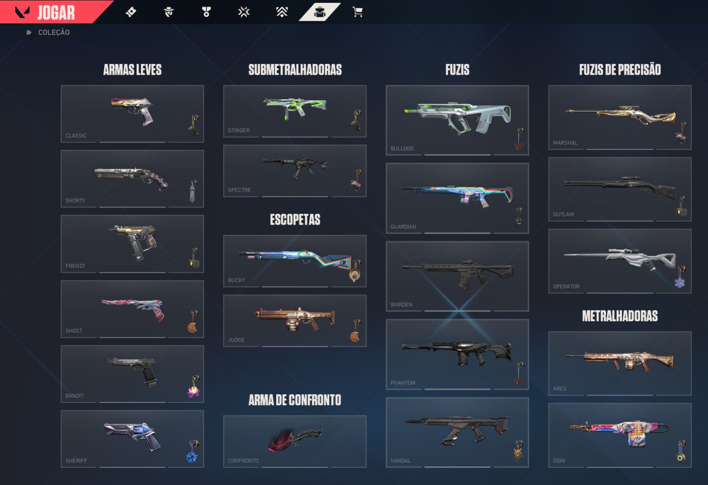 Conta prata 1 com faca saqueadora e varias skins