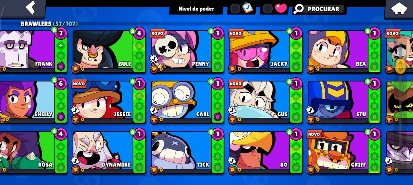 Conta de Brawl Stars iniciante/mediana