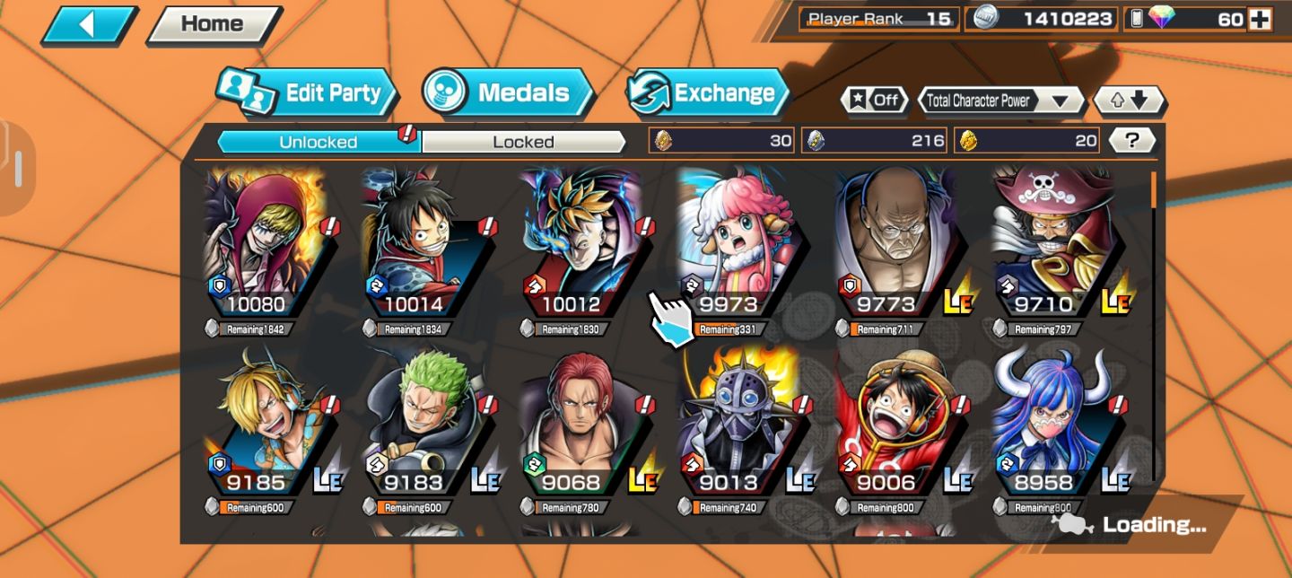 Venda de conta one piece bouty rush