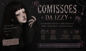 COMISSÕES DE ILUSTRAÇÃO DIGITAL DA IZZY | SEMI-REALISTA | PERSONALIZADA