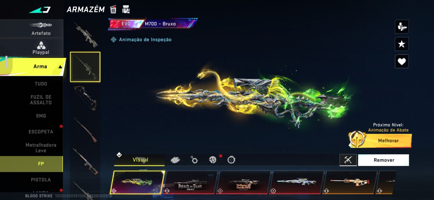 Conta Rara de blood strike
