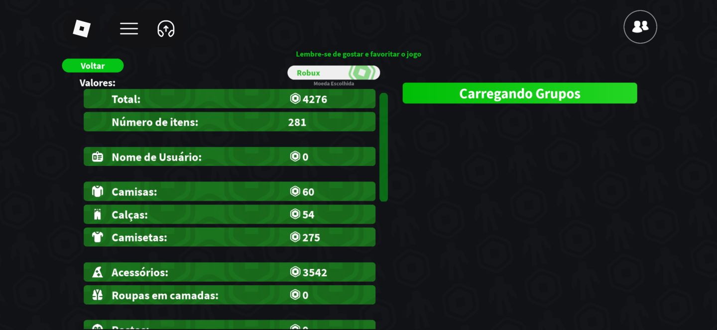 CONTA DE ROBLOX COMPLETA COM +4000 ROBUX GASTOS E VÁRIOS INTENS LIMITEDS!!
