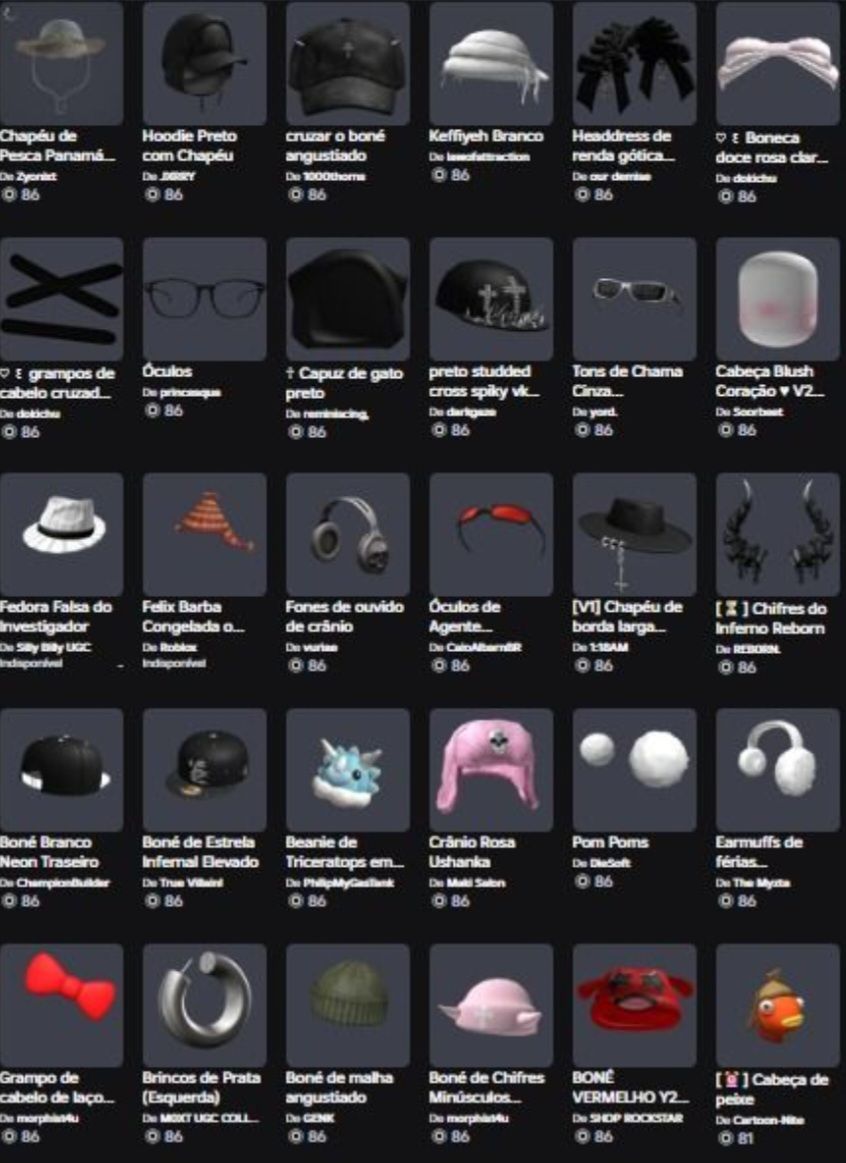 Conta com Headless e Korblox rara e vários itens raros