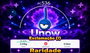 RARIDADE: Unown Exclamação (!) - Pokemon Go