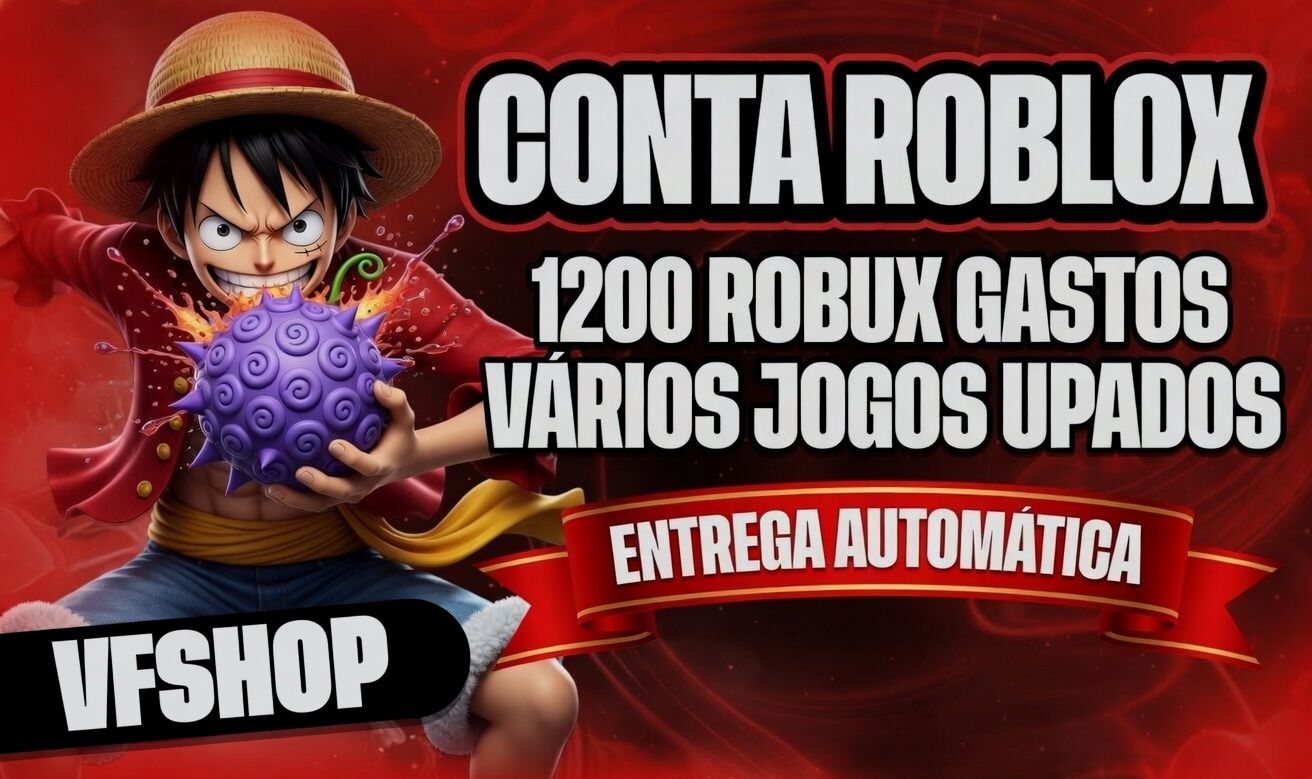 CONTA DE ROBLOX 100%VERIFICADO [PROMOÇÃO RELÂMPAGO] UPADA EM VARIOS JOGOS!!!