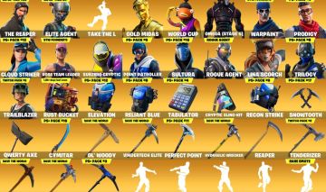 CONTA FORTNITE COM S3, S4 E S5 FULL, OG STW + 168 SKINS
