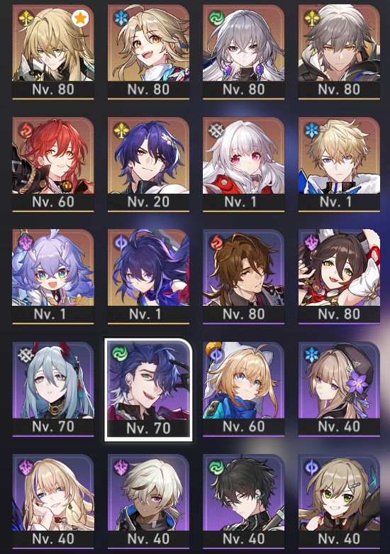 Honkai star rail com personagens limitado