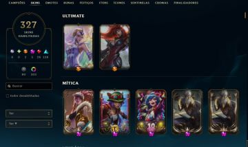 CONTA LOL 300+ Skins e VALORANT COM ARAXYS E FACA XENOCAÇADOR