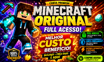 CONTA MINECRAFT JAVA/BEDROCK FULL ACESSO VITALÍCIO