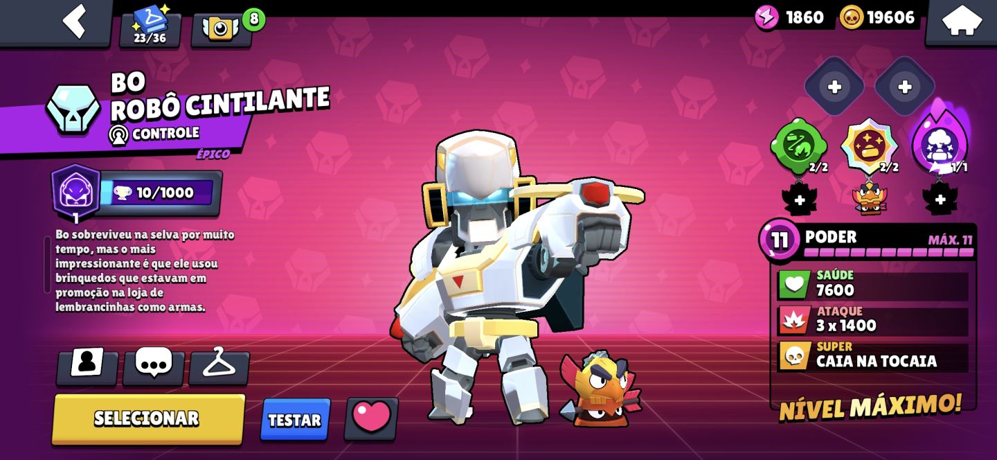 Conta de brawl stars com várias skins rara