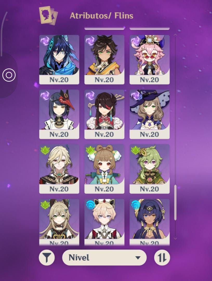 Conta Genshin Impact + ZZZ + Honkai (Flins com assinatura, bonecos meta, etc)