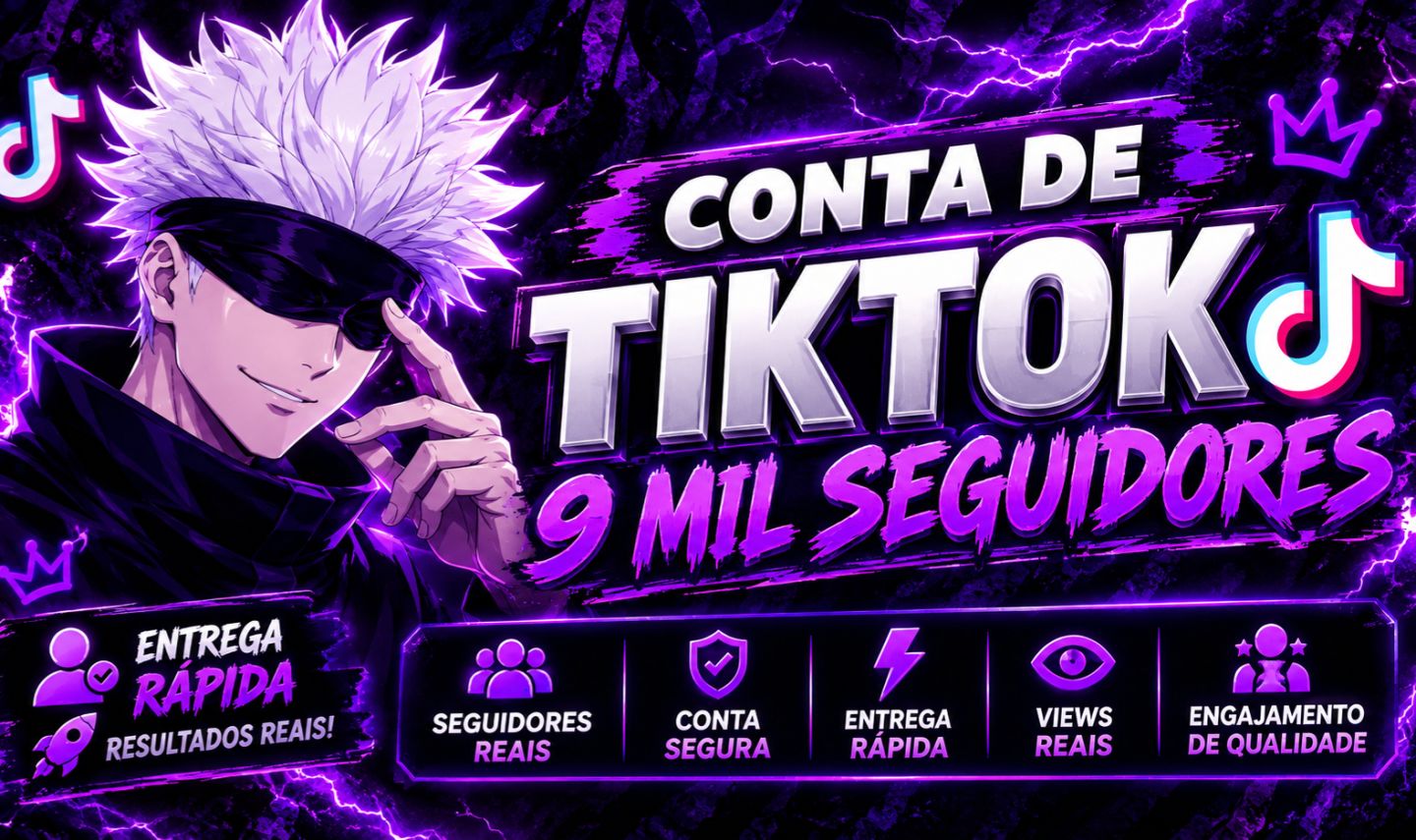 CONTA TIKTOK 9 MIL 300 SEGUIDORES! PÚBLICO 100% BRASILEIRO