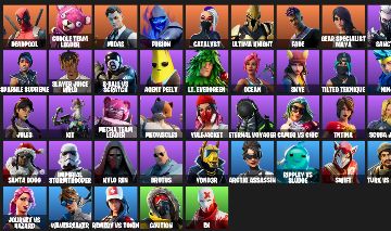 Conta Fortnite 45 skins com Deadpool, Midas, Knights e 66 emotes pagos
