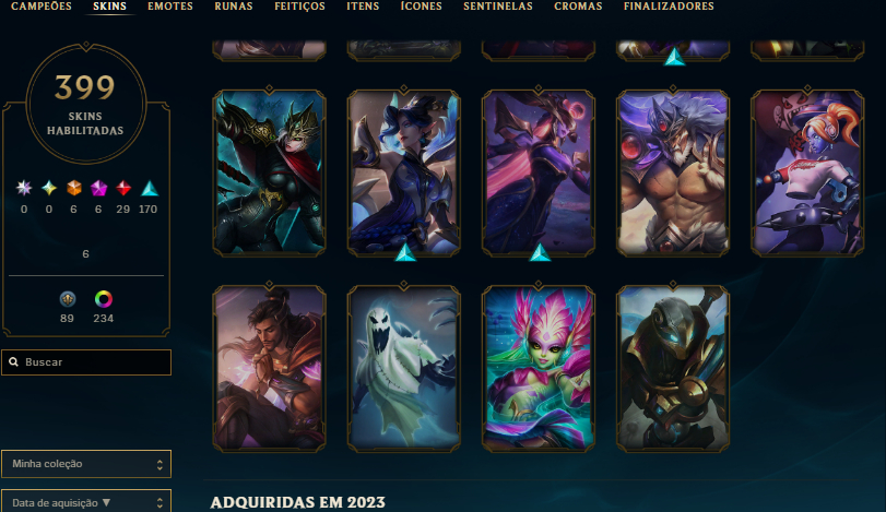 Conta Main Ahri, ekko Lvl 1202 Ex Mestre Season 2024