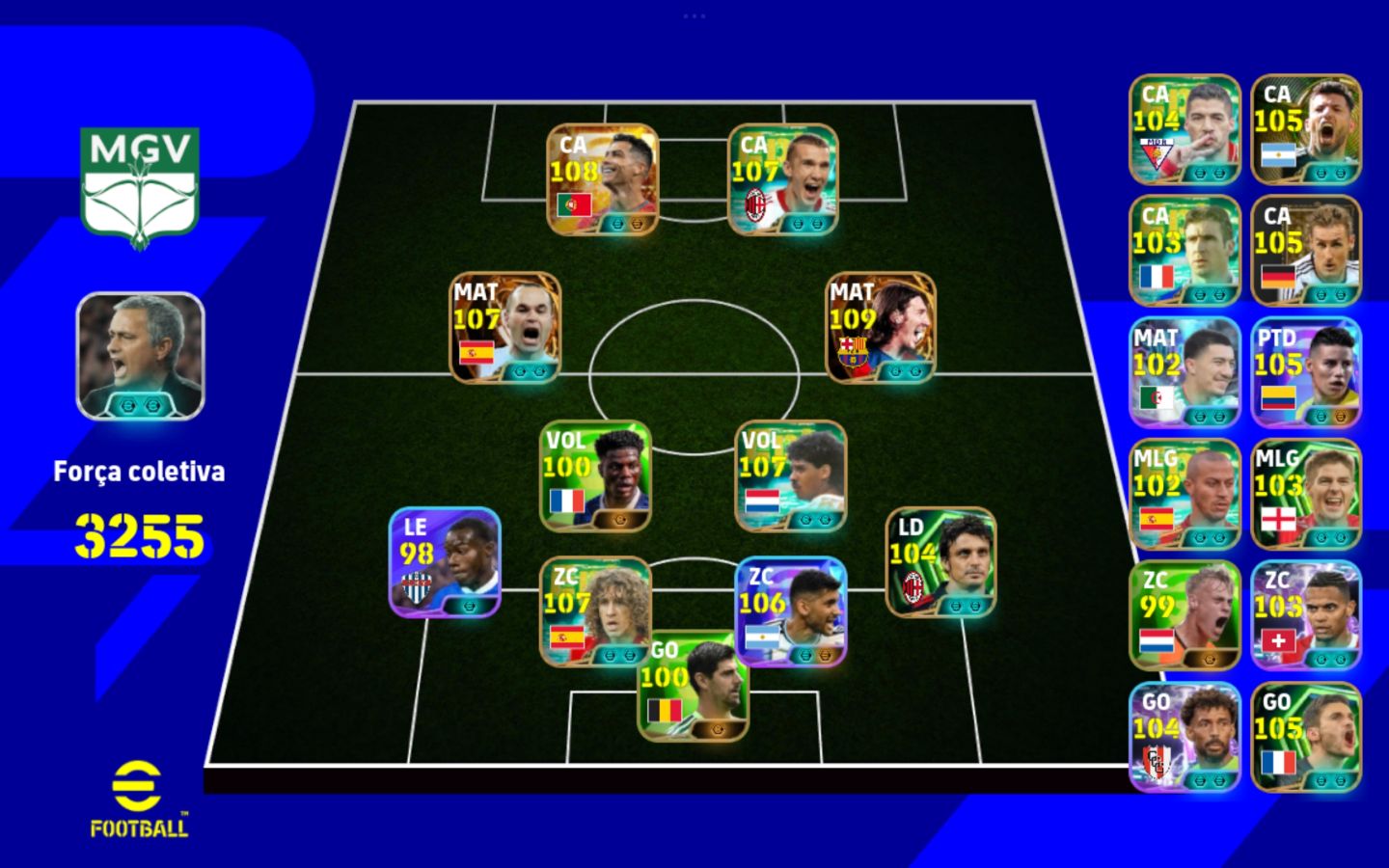Conta efootball rara
