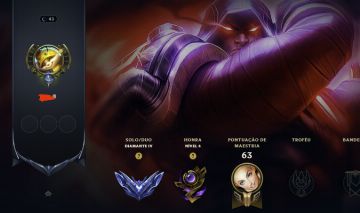 Conta Diamante 4 LoL 70% winrate