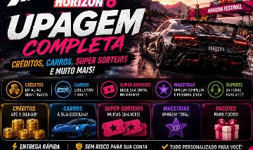 CRÉDITOS E CARROS FH6 | UPAGEM SEGURA | XBOX | PC