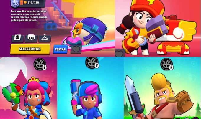 SHELLY ESTELAR + 65 BRAWLERS + 371 GEMAS + 28.827 MOEDAS + SKINS ANTIGAS