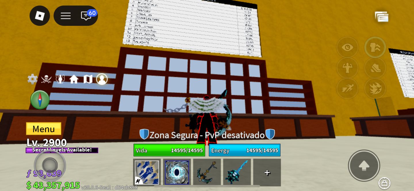 CONTA PARA PVP | BLOX FRUITS