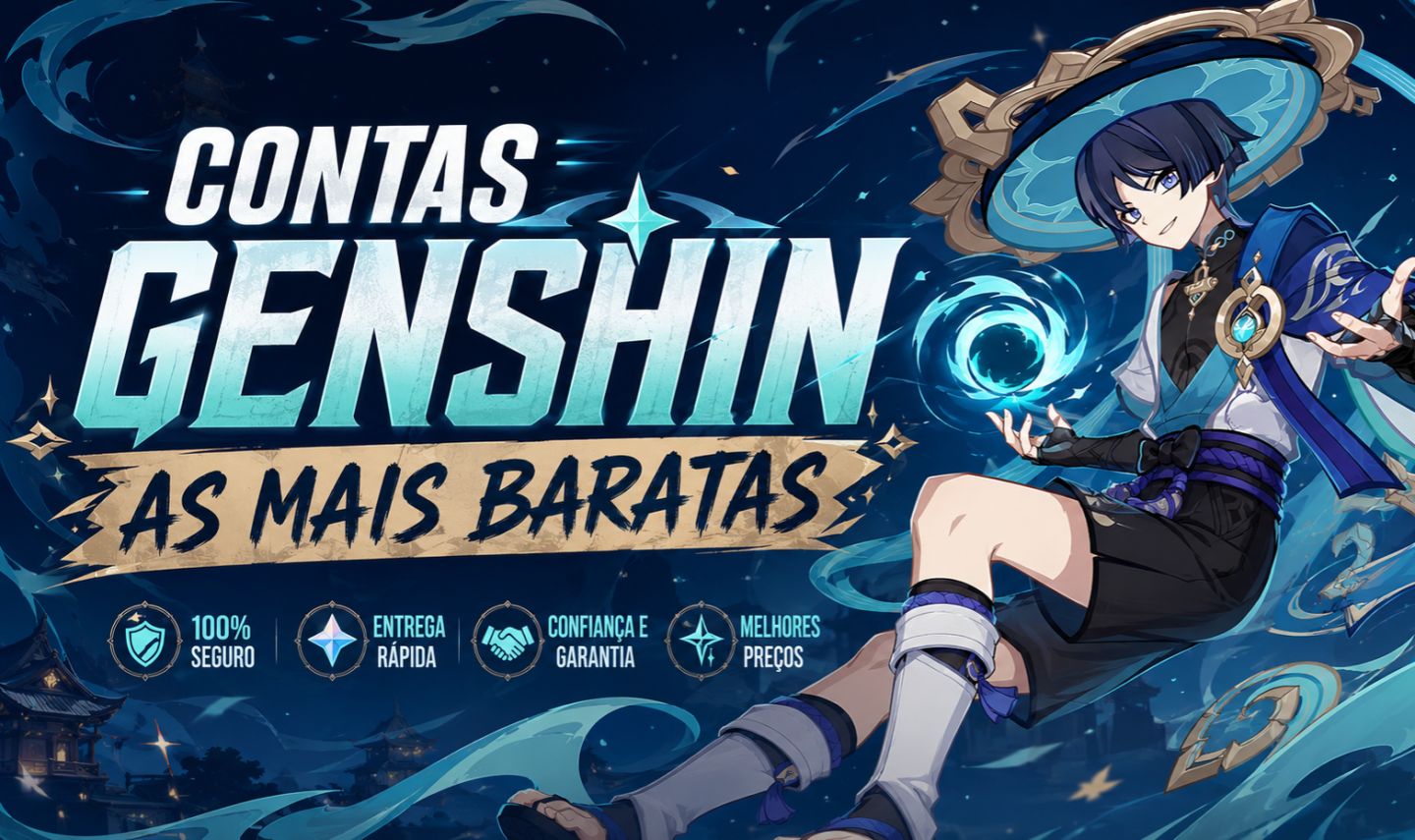 CONTAS GENSHIN!PREÇO MAIS BARATO!DIVERSOS 5 ESTRELAS LIMITADOS.