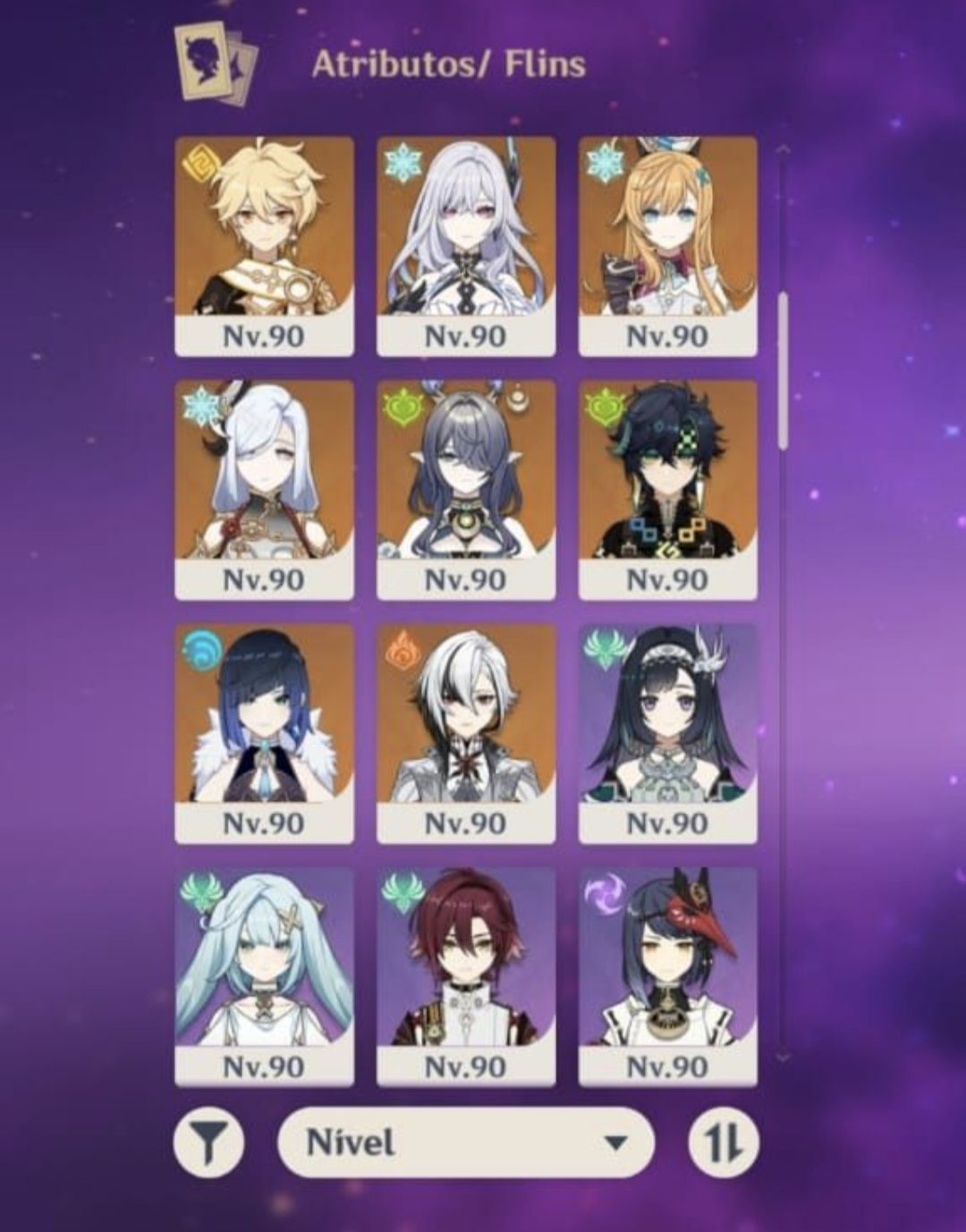 Conta genshin nivel 60