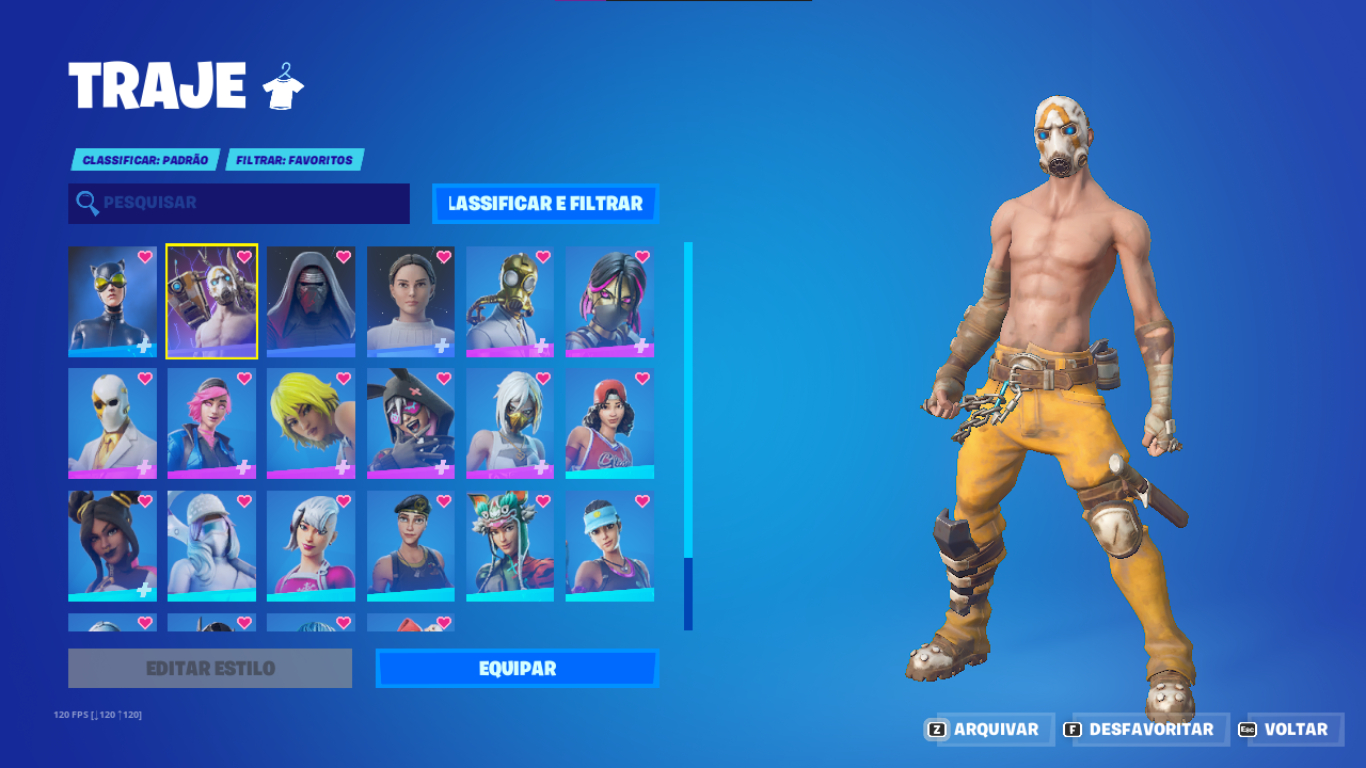 CONTA FORTNITE COM BANDIDO PSICOPATA E OUTRAS SKINS QUE NÃO VÃO VOLTAR MAIS.