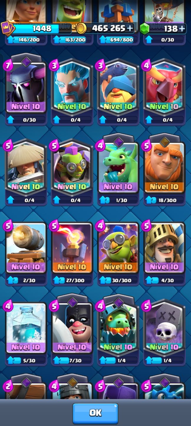 CONTA CLASH ROYALE 10.5K DE TROFÉUS