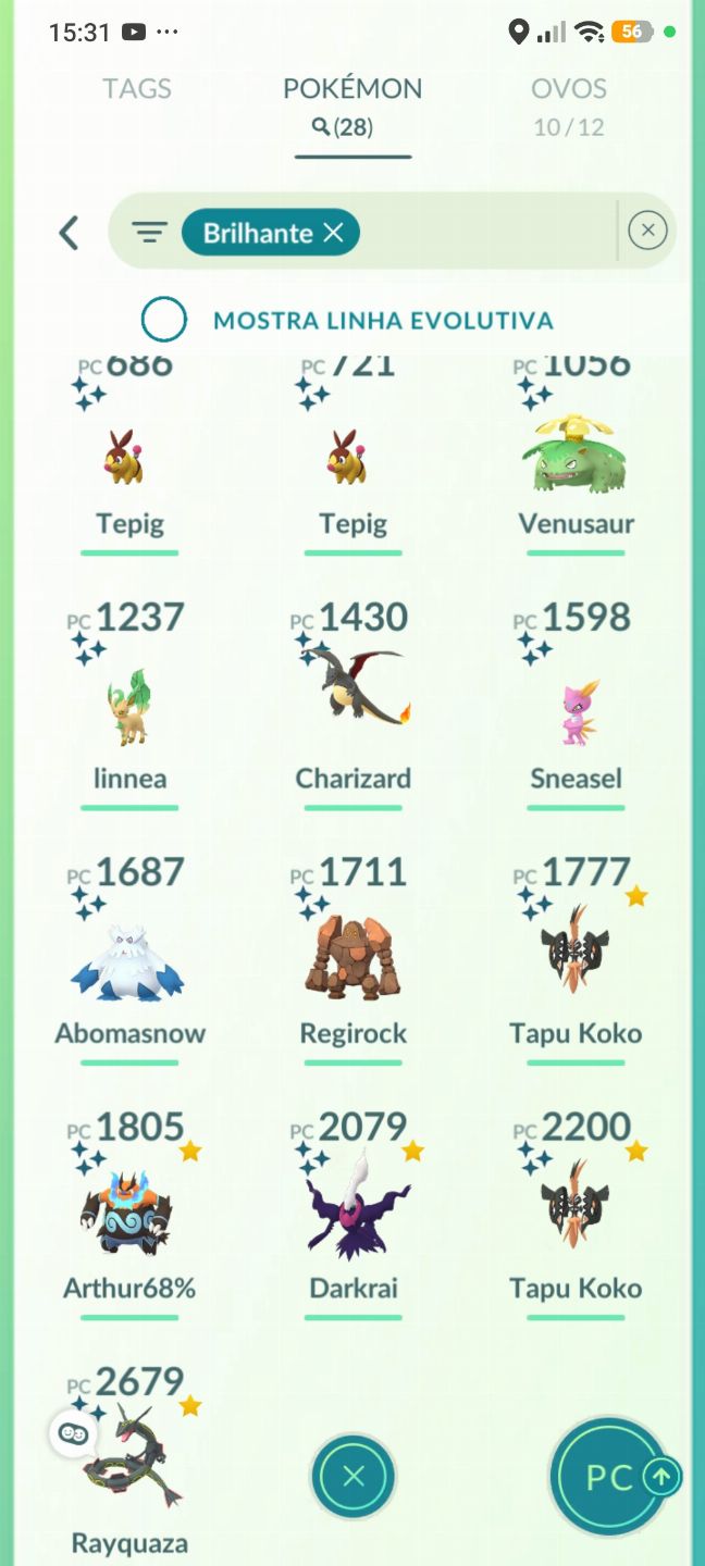 CONTA TOP Pokémon GO | DARKRAI SHINY | TAPU Koko | RAYQUAZA | LEVEL 39