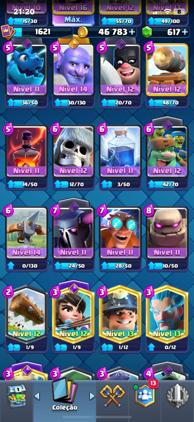 Clash Royale Arena 26 | 10.683 Troféus | 122/122 Cartas